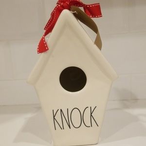 *sold* Rae Dunn Knock birdhouse rare 2019 new